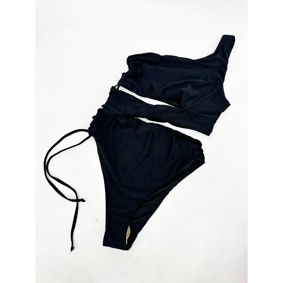 Ramy Brook Womens Kezia One Shoulder Cut-Out One-Piece Swimsuit - Picture 2 of 5